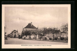 CPA Renaison, Carrefour Et Route De Roanne  - Roanne