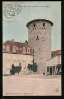 CPA Charlieu, Place De L`Abbaye, Ancienne Tour  - Charlieu