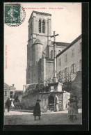 CPA Bellegarde-en-Forez, Place De L`Eglise  - Other & Unclassified