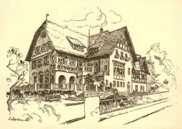 73869751 Tuebingen Normannenhaus Zeichnung Kuenstlerkarte Tuebingen - Tuebingen