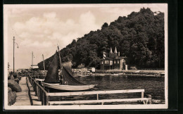 AK Lohme Auf Rügen, Segelschiff An Der Promenade  - Ruegen