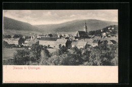 AK Bad Ilmenau I. Thür., Stadttotale, Blick Zur Kirche  - Ilmenau