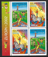 AZERBAIJAN......" 2002.."....EUROPA......CIRCUS......PANE.........MNH... - Cirque