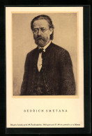 Künstler-AK Bedrich Smetana, Der Tschechische Komponist Im Portrait Im Dunklen Anzug  - Entertainers