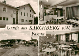 73869696 Kirchberg Passau Gasthaus Tankstelle Gemischt-Waren Ortsansicht Mit Kir - Altri & Non Classificati