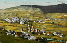 73802175 Oberwiesenthal Erzgebirge Panorama Mit Unterwiesenthal Und Boehmisch Wi - Oberwiesenthal