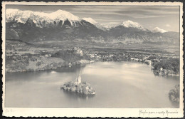 Slovenia Blejsko Jezero Lake Pled Old Real Photo PC 1939. - Slovenia