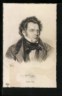 Künstler-AK Franz Schubert, Portrait Des Komponisten Aus Seinem Leben  - Entertainers