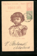 Lithographie Kinderportrait Prinz Boris Von Bulgarien, Ganzsache  - Royal Families