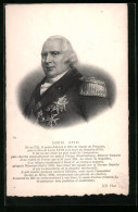 CPA Illustrateur Portrait De Louis XVIII Von Frankreich  - Royal Families
