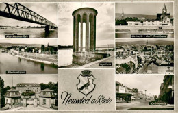 73763584 Neuwied Rhein Neue Rheinbruecke Pegelturm Rheinufer Cafe Deichkrone Rhe - Neuwied