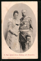 AK I. Kgl. Hoheit Prinz Ludwig Und Gemahlin  - Königshäuser