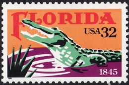 United States 1995 MiNr. 2545 USA  Reptiles, American Alligator (Alligator Mississippiensis) 1v  MNH **   0.80 € - Andere & Zonder Classificatie