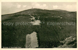 73763399 Brocken Harz Fliegeraufnahme Gesamtansicht Brocken Harz - Wernigerode