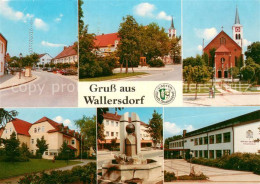 73763340 Wallersdorf Ortspartien Brunnen Kirche Wallersdorf - Sonstige & Ohne Zuordnung