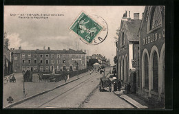 CPA Vierzon, Avenue De La Gare, Place De La République  - Vierzon