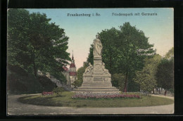 AK Frankenberg I. Sa., Friedenspark Mit Germania  - Frankenberg