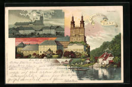 Lithographie Banz, Teilansichten, Kirche, Schloss  - Other & Unclassified