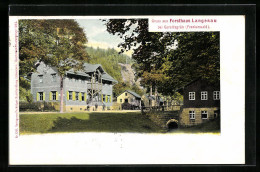 AK Geroldsgrün / Frankenwald, Gasthof Forsthaus Langenau  - Jagd