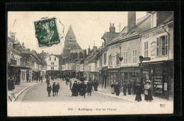 CPA Aubigny, Rue Du Prieuré, Vue De La Rue  - Sonstige & Ohne Zuordnung