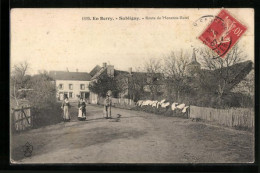 CPA Subligny, En Berry, Route De Menetour-Ratel  - Autres & Non Classés