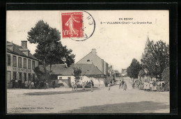 CPA Villabon, En Berry, La Grande Rue, Vue De La Rue  - Sonstige & Ohne Zuordnung