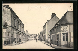 CPA Baugy, Rue Du Château, Vue De La Rue  - Baugy