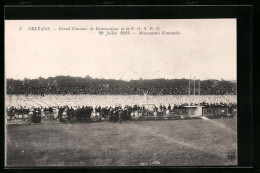 CPA Orléans, Grand Concours De Gymnastique De La F.G.S.P.F. 1913, Mouvements D'ensemble  - Autres & Non Classés