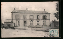 CPA Loury, Mairie Et École  - Autres & Non Classés