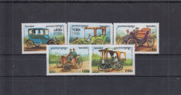 Cambodia (Cambodge) - 1999 - Old Cars - Yv 1601/06 - Voitures