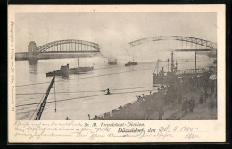 AK Düsseldorf, SR. M. Topedoboot-Division Auf Dem Rhein  - Duesseldorf