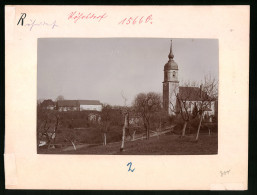 Fotografie Brück & Sohn Meissen, Ansicht Röhrsdorf, Strasse Zur Kirche  - Orte