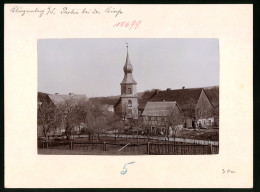 Fotografie Brück & Sohn Meissen, Ansicht Klingenberg, Fachwerkhaus Neben Der Kirche  - Orte