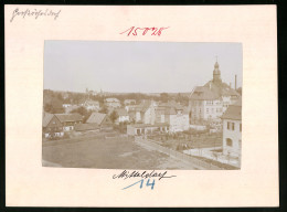 Fotografie Brück & Sohn Meissen, Ansicht Grossröhrsdorf, Blick über Mitteldorf  - Lieux