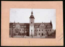 Fotografie Brück & Sohn Meissen, Ansicht Freiberg I. Sa., Rathaus  - Orte