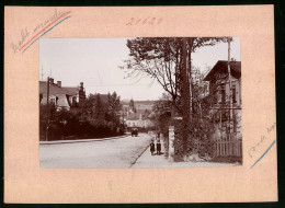 Fotografie Brück & Sohn Meissen, Ansicht Oederan, Bahnhofstrasse Mit Wohnhäusern  - Orte