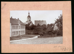 Fotografie Brück & Sohn Meissen, Ansicht Nerchau, Kirche & Krankenhaus  - Plaatsen