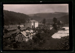 Fotografie Brück & Sohn Meissen, Ansicht Krumbach, Fabrikanlagen & Wohnhäuser  - Orte