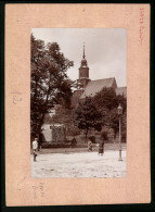 Fotografie Brück & Sohn Meissen, Ansicht Oederan I. Sa., Teichplatz Mit Blick Auf Die Kirche  - Orte