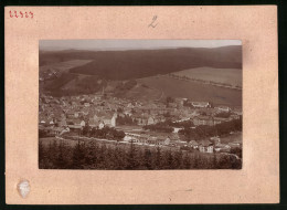 Fotografie Brück & Sohn Meissen, Ansicht Olbernhau I. Erzg., Blick Auf Den Ort Mit Dem Bahnhof  - Orte