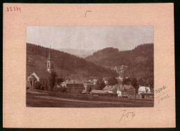 Fotografie Brück & Sohn Meissen, Ansicht Neuhausen I. Erzg., Blick Auf Den Ort An Der Kirche  - Lieux