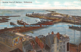 R174315 General View Of Harbour. Folkestone. 1906 - World