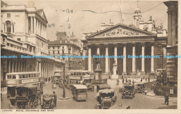 R172842 London. Royal Exchange And Bank. Photochrom. 1948 - World