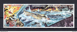 " 50 ANS DU DEBARQUEMENT / UTHA BEACH  / DE GAULLE " Sur Tryptique Neuf ** MNH Du MALI De 1994 - 2. Weltkrieg