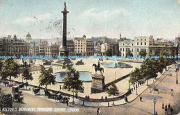 R174368 Nelsons Monument. Trafalgar Square. London. P. P. And P. 1907 - Monde