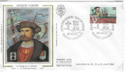 Theme J Cartier Envellope 1e Jour CANADA N° 869 Y & T - 1981-1990