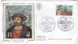 Theme J Cartier Envellope 1e Jour FRANCE N° 2307 Y & T - 1980-1989