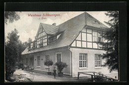 AK Schleusingen I. Thür., Restauration Und Sommerfrische Waldhaus, Besitzer: Max Schmidt  - Schleusingen