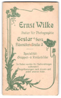 Fotografie Ernst Wilke, Goslar A. Harz, Fischemäker Str. 3. Blühende Blumen In Floraler Verziehrung  - Anonyme Personen