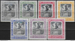 1906 Barbados Nelson Centenary 7v. MH SG N. 145/51 - Other & Unclassified